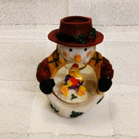 World Bazaars Holiday Waterball/Snow Globe Snowman & Teddy Bear With Box - Picture 3 of 14
